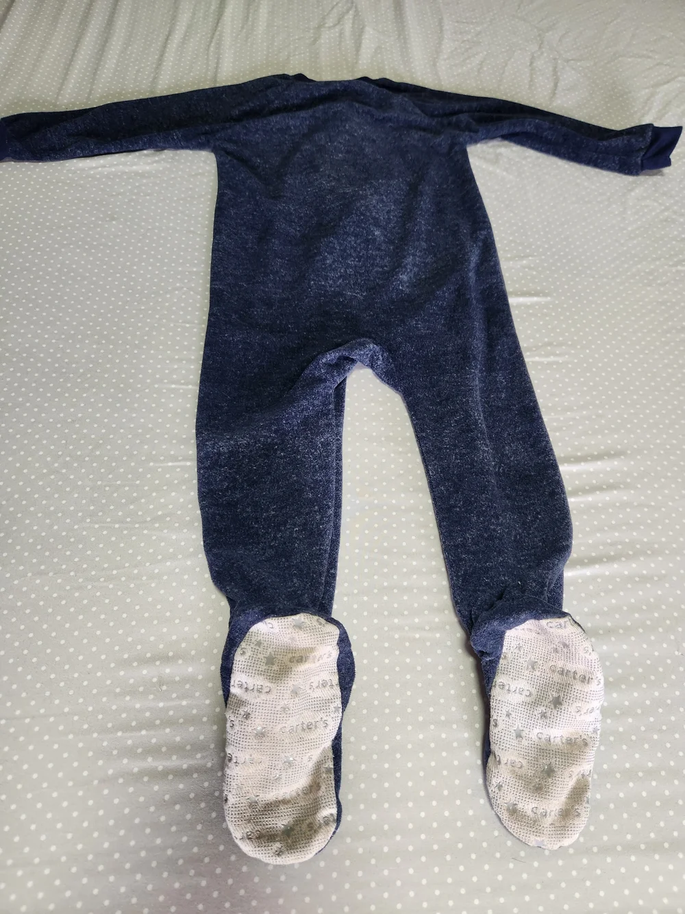 Carter's 3T Navy Bear Footed One-Piece for Toddlers
